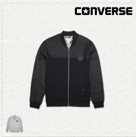 CONVERSE匡威 正品 棒球款裂纹涂层拉链开衫 男款 09137C 和 匡威针织长裤07619