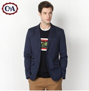 C&A2015早春新款男式深蓝色休闲时尚西装西服外套 CA200148567