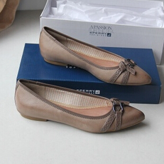 SPERRY 美国单 外贸真皮 复古风尖头平底鞋